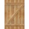 Ekena Millwork Joined Board-n-Batten Shutters w/Z-Bar, Rough Sawn Western Red Cedar, 26 7/8W x 39H, PR RBJ06Z26X039RWR - alternate 2